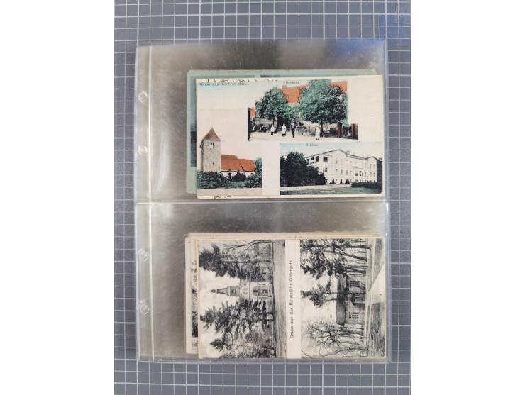 BRANDENBURG: 1900/35, 1 Album mit 276 Ansichtskarten, alles Topografie, meistens Kaiserreich, nur bessere Ansichten (Straßen,