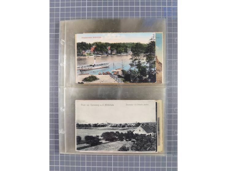 BRANDENBURG: 1900/35, 1 Album mit 276 Ansichtskarten, alles Topografie, meistens Kaiserreich, nur bessere Ansichten (Straßen,