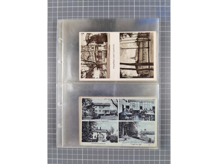 BRANDENBURG: 1900/35, 1 Album mit 276 Ansichtskarten, alles Topografie, meistens Kaiserreich, nur bessere Ansichten (Straßen,