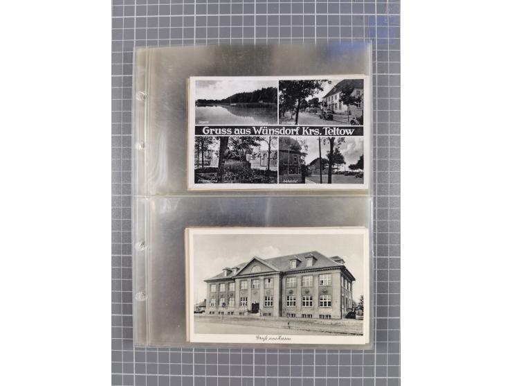 BRANDENBURG: 1900/35, 1 Album mit 276 Ansichtskarten, alles Topografie, meistens Kaiserreich, nur bessere Ansichten (Straßen,