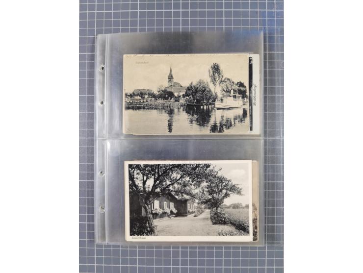 BRANDENBURG: 1900/35, 1 Album mit 276 Ansichtskarten, alles Topografie, meistens Kaiserreich, nur bessere Ansichten (Straßen,