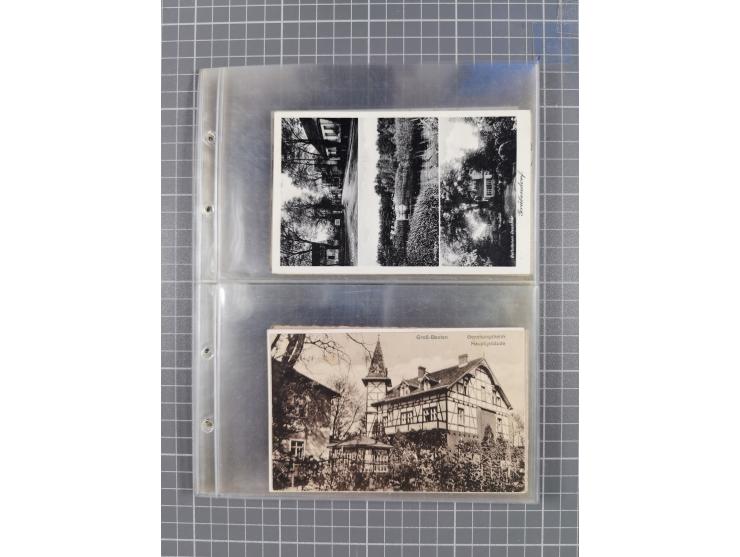 BRANDENBURG: 1900/35, 1 Album mit 276 Ansichtskarten, alles Topografie, meistens Kaiserreich, nur bessere Ansichten (Straßen,