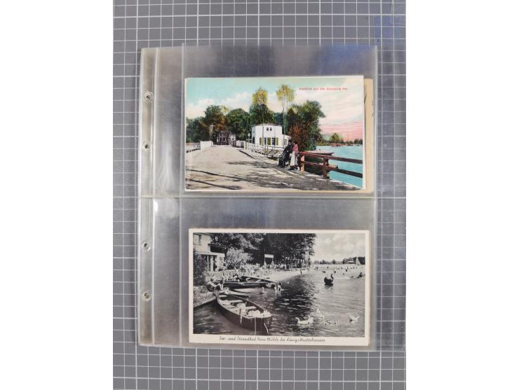 BRANDENBURG: 1900/35, 1 Album mit 276 Ansichtskarten, alles Topografie, meistens Kaiserreich, nur bessere Ansichten (Straßen,