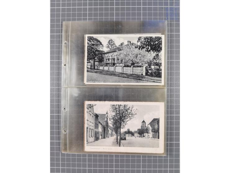 BRANDENBURG: 1900/35, 1 Album mit 276 Ansichtskarten, alles Topografie, meistens Kaiserreich, nur bessere Ansichten (Straßen,