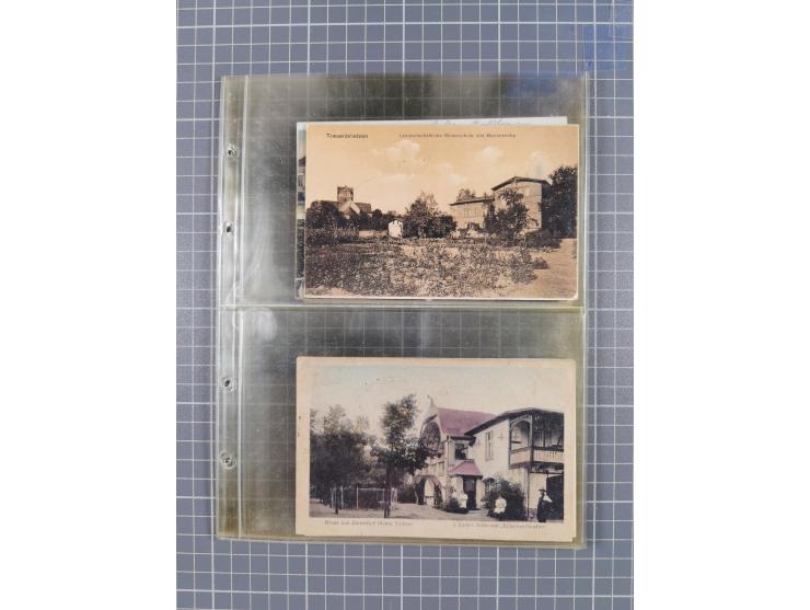 BRANDENBURG: 1900/35, 1 Album mit 276 Ansichtskarten, alles Topografie, meistens Kaiserreich, nur bessere Ansichten (Straßen,
