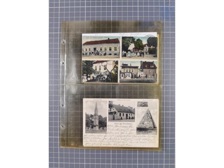 BRANDENBURG: 1900/35, 1 Album mit 276 Ansichtskarten, alles Topografie, meistens Kaiserreich, nur bessere Ansichten (Straßen,