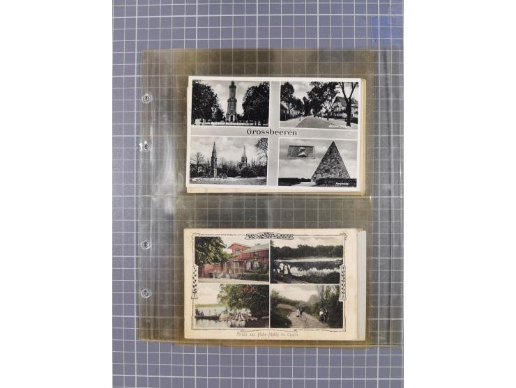 BRANDENBURG: 1900/35, 1 Album mit 276 Ansichtskarten, alles Topografie, meistens Kaiserreich, nur bessere Ansichten (Straßen,