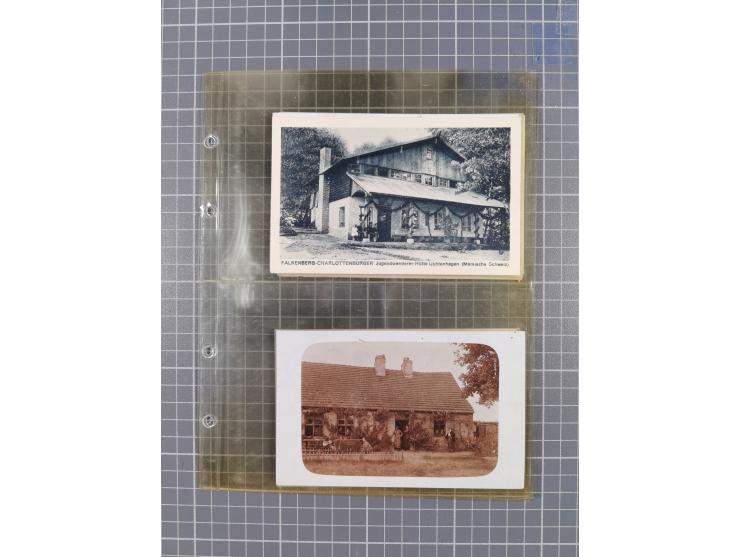 BRANDENBURG: 1900/35, 1 Album mit 276 Ansichtskarten, alles Topografie, meistens Kaiserreich, nur bessere Ansichten (Straßen,