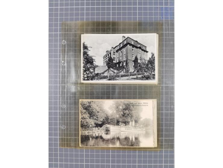 BRANDENBURG: 1900/35, 1 Album mit 276 Ansichtskarten, alles Topografie, meistens Kaiserreich, nur bessere Ansichten (Straßen,