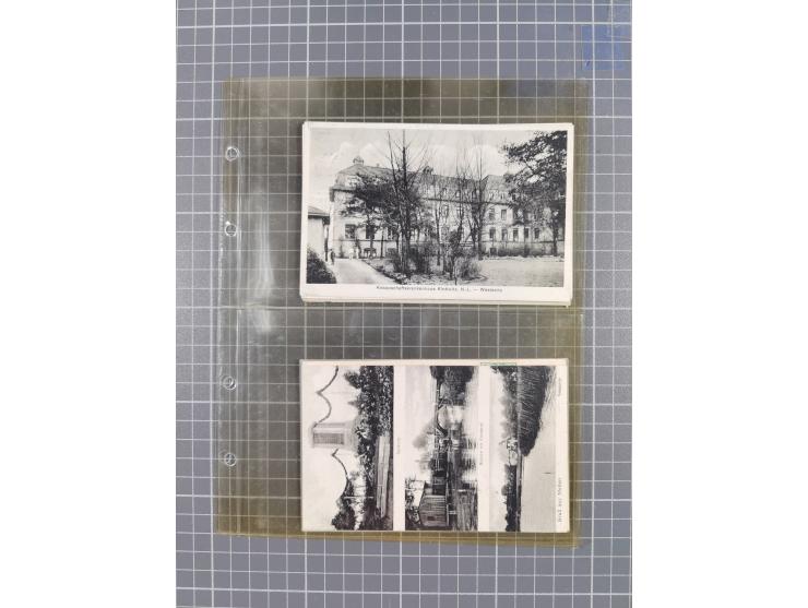 BRANDENBURG: 1900/35, 1 Album mit 276 Ansichtskarten, alles Topografie, meistens Kaiserreich, nur bessere Ansichten (Straßen,