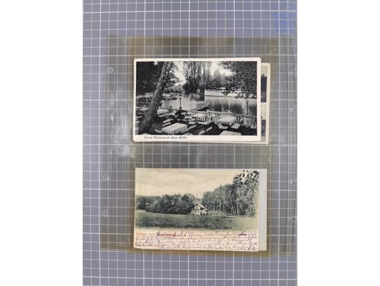 BRANDENBURG: 1900/35, 1 Album mit 276 Ansichtskarten, alles Topografie, meistens Kaiserreich, nur bessere Ansichten (Straßen,