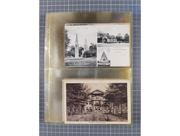 BRANDENBURG: 1900/35, 1 Album mit 276 Ansichtskarten, alles Topografie, meistens Kaiserreich, nur bessere Ansichten (Straßen,