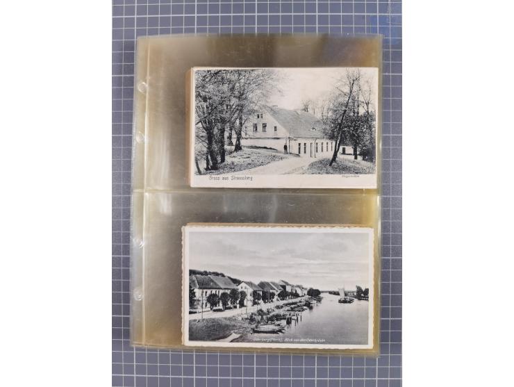 BRANDENBURG: 1900/35, 1 Album mit 276 Ansichtskarten, alles Topografie, meistens Kaiserreich, nur bessere Ansichten (Straßen,