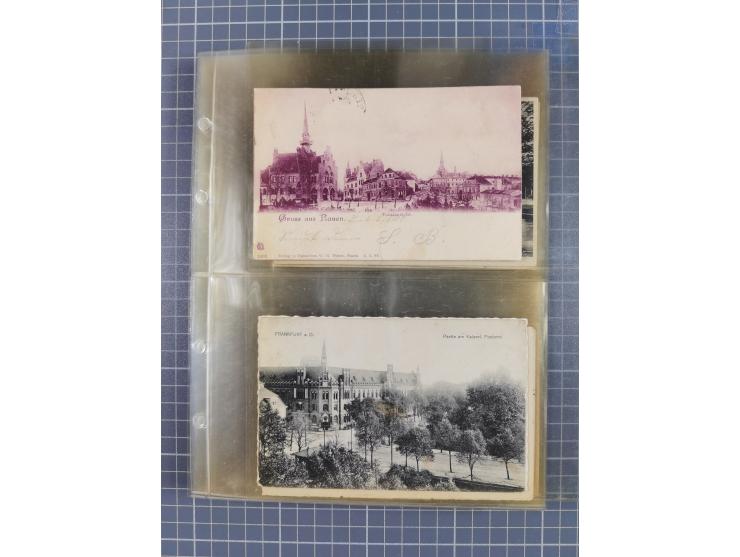 BRANDENBURG: 1900/35, 1 Album mit 276 Ansichtskarten, alles Topografie, meistens Kaiserreich, nur bessere Ansichten (Straßen,