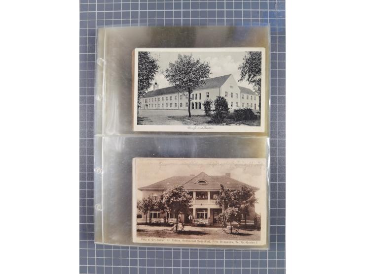 BRANDENBURG: 1900/35, 1 Album mit 276 Ansichtskarten, alles Topografie, meistens Kaiserreich, nur bessere Ansichten (Straßen,