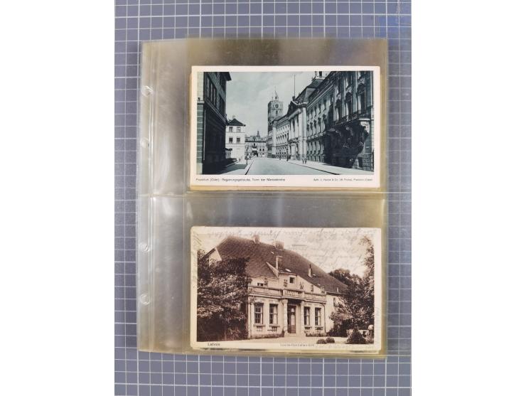 BRANDENBURG: 1900/35, 1 Album mit 276 Ansichtskarten, alles Topografie, meistens Kaiserreich, nur bessere Ansichten (Straßen,