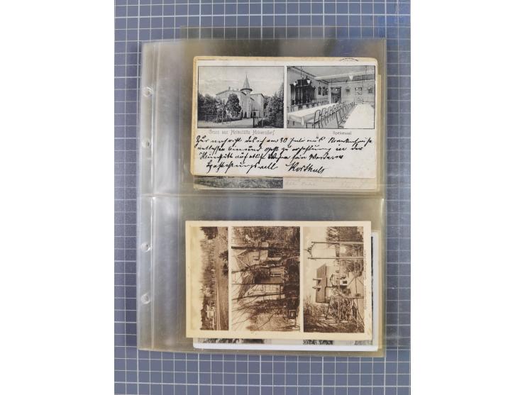 BRANDENBURG: 1900/35, 1 Album mit 276 Ansichtskarten, alles Topografie, meistens Kaiserreich, nur bessere Ansichten (Straßen,