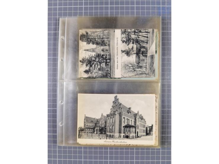 BRANDENBURG: 1900/35, 1 Album mit 276 Ansichtskarten, alles Topografie, meistens Kaiserreich, nur bessere Ansichten (Straßen,