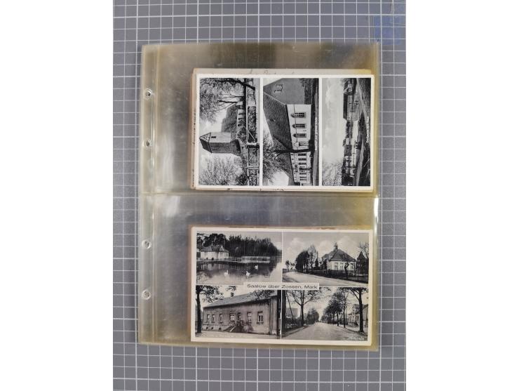 BRANDENBURG: 1900/35, 1 Album mit 276 Ansichtskarten, alles Topografie, meistens Kaiserreich, nur bessere Ansichten (Straßen,