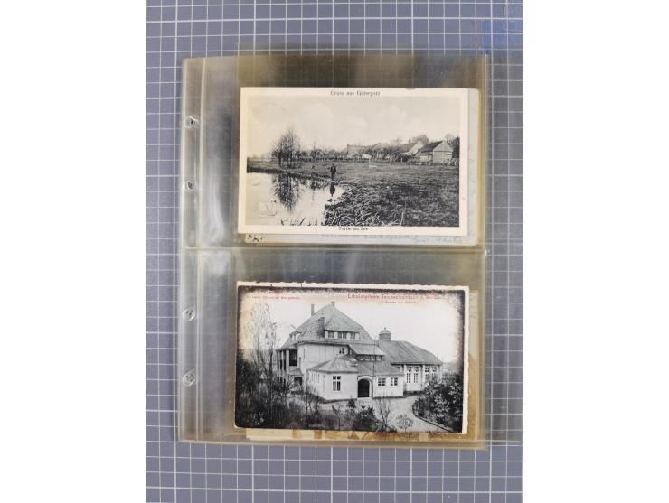 BRANDENBURG: 1900/35, 1 Album mit 276 Ansichtskarten, alles Topografie, meistens Kaiserreich, nur bessere Ansichten (Straßen,