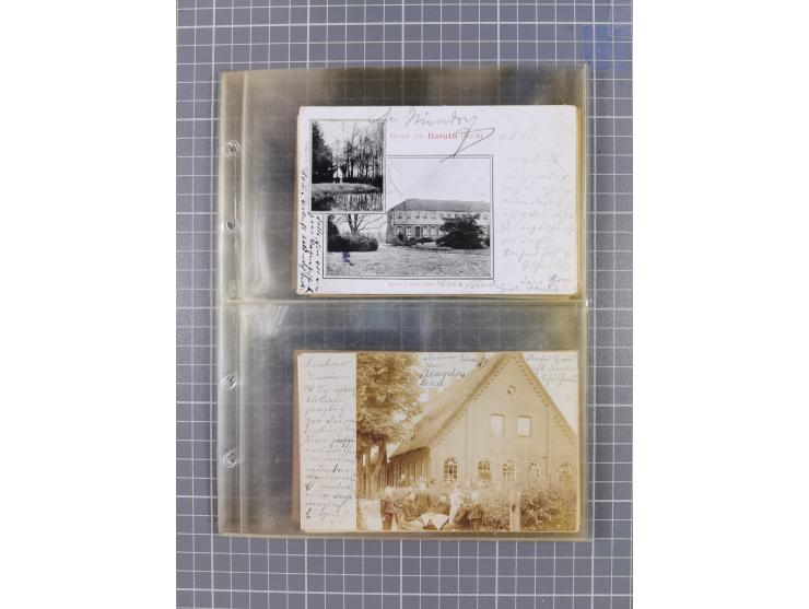 BRANDENBURG: 1900/35, 1 Album mit 276 Ansichtskarten, alles Topografie, meistens Kaiserreich, nur bessere Ansichten (Straßen,