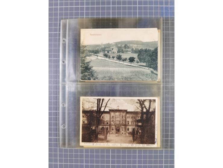 BRANDENBURG: 1900/35, 1 Album mit 276 Ansichtskarten, alles Topografie, meistens Kaiserreich, nur bessere Ansichten (Straßen,