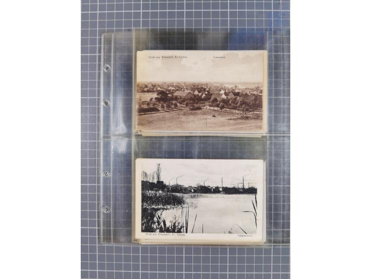 BRANDENBURG: 1900/35, 1 Album mit 276 Ansichtskarten, alles Topografie, meistens Kaiserreich, nur bessere Ansichten (Straßen,