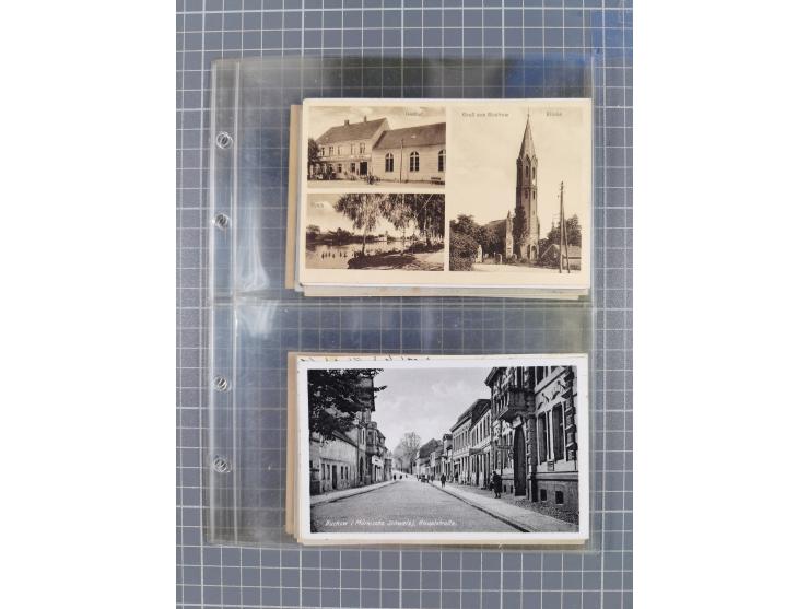 BRANDENBURG: 1900/35, 1 Album mit 276 Ansichtskarten, alles Topografie, meistens Kaiserreich, nur bessere Ansichten (Straßen,