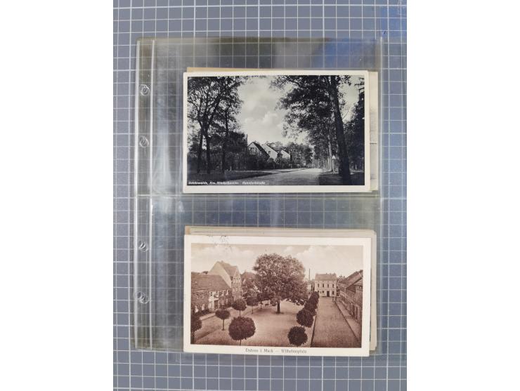 BRANDENBURG: 1900/35, 1 Album mit 276 Ansichtskarten, alles Topografie, meistens Kaiserreich, nur bessere Ansichten (Straßen,