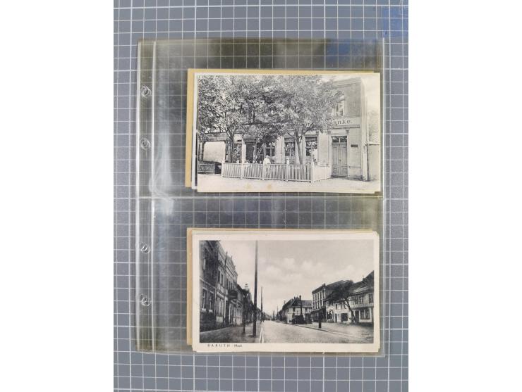 BRANDENBURG: 1900/35, 1 Album mit 276 Ansichtskarten, alles Topografie, meistens Kaiserreich, nur bessere Ansichten (Straßen,