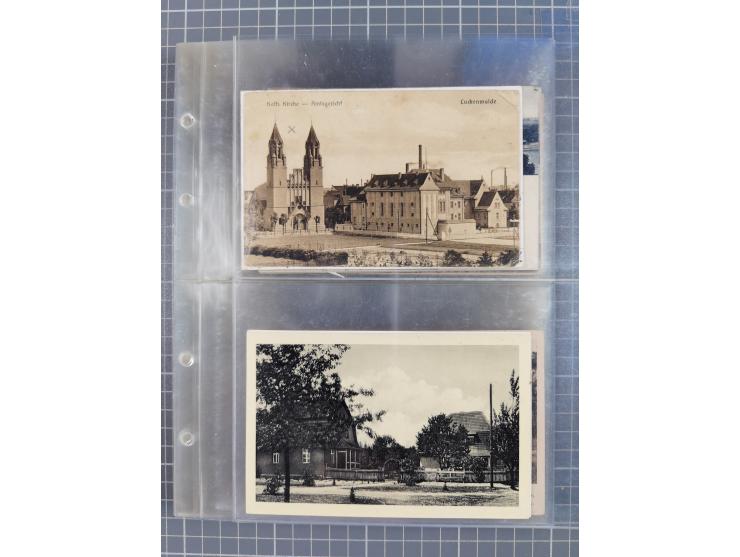 BRANDENBURG: 1900/35, 1 Album mit 276 Ansichtskarten, alles Topografie, meistens Kaiserreich, nur bessere Ansichten (Straßen,