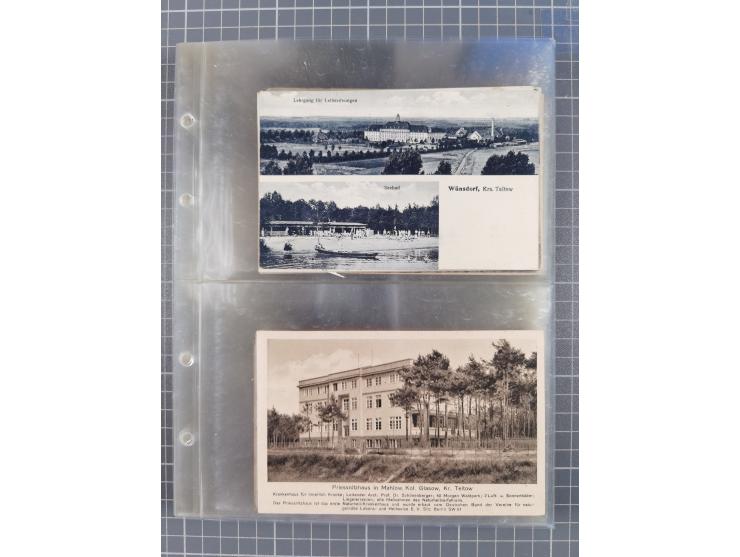 BRANDENBURG: 1900/35, 1 Album mit 276 Ansichtskarten, alles Topografie, meistens Kaiserreich, nur bessere Ansichten (Straßen,