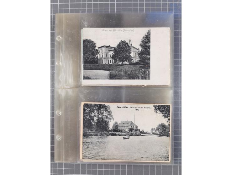 BRANDENBURG: 1900/35, 1 Album mit 276 Ansichtskarten, alles Topografie, meistens Kaiserreich, nur bessere Ansichten (Straßen,