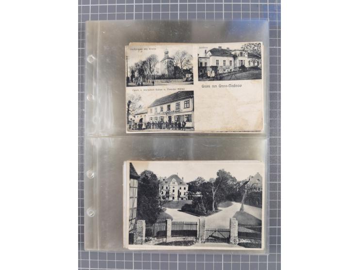 BRANDENBURG: 1900/35, 1 Album mit 276 Ansichtskarten, alles Topografie, meistens Kaiserreich, nur bessere Ansichten (Straßen,