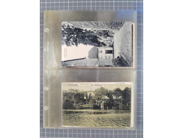 BRANDENBURG: 1900/35, 1 Album mit 276 Ansichtskarten, alles Topografie, meistens Kaiserreich, nur bessere Ansichten (Straßen,