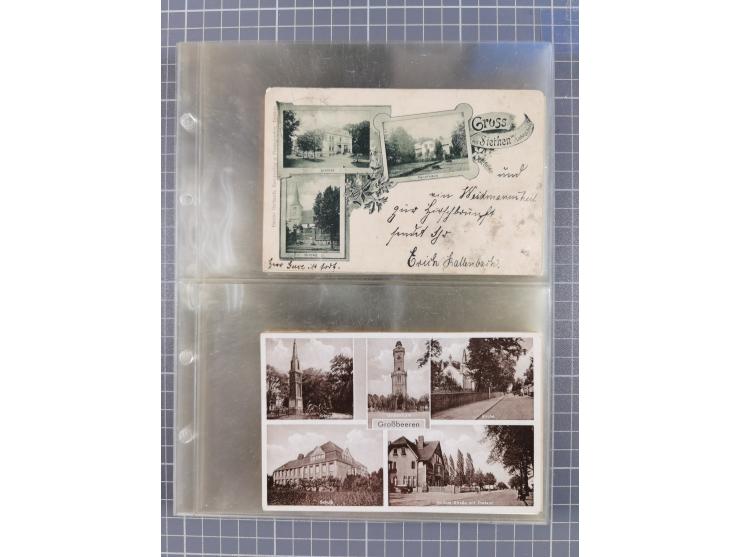 BRANDENBURG: 1900/35, 1 Album mit 276 Ansichtskarten, alles Topografie, meistens Kaiserreich, nur bessere Ansichten (Straßen,