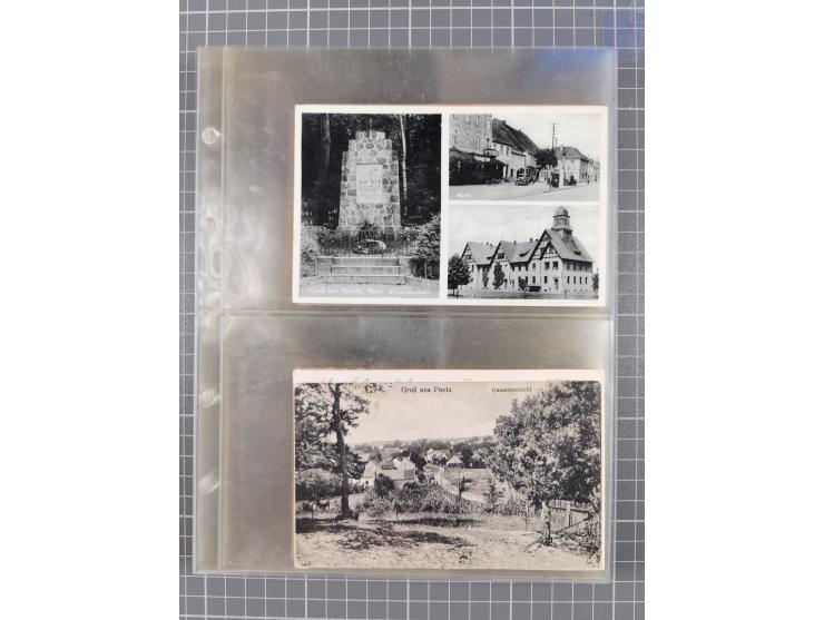 BRANDENBURG: 1900/35, 1 Album mit 276 Ansichtskarten, alles Topografie, meistens Kaiserreich, nur bessere Ansichten (Straßen,