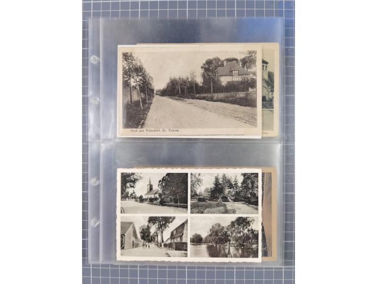 BRANDENBURG: 1900/35, 1 Album mit 276 Ansichtskarten, alles Topografie, meistens Kaiserreich, nur bessere Ansichten (Straßen,