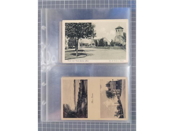 BRANDENBURG: 1900/35, 1 Album mit 276 Ansichtskarten, alles Topografie, meistens Kaiserreich, nur bessere Ansichten (Straßen,