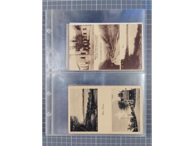 BRANDENBURG: 1900/35, 1 Album mit 276 Ansichtskarten, alles Topografie, meistens Kaiserreich, nur bessere Ansichten (Straßen,