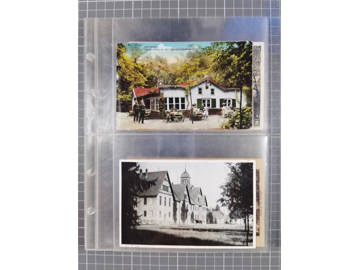 BRANDENBURG: 1900/35, 1 Album mit 276 Ansichtskarten, alles Topografie, meistens Kaiserreich, nur bessere Ansichten (Straßen,