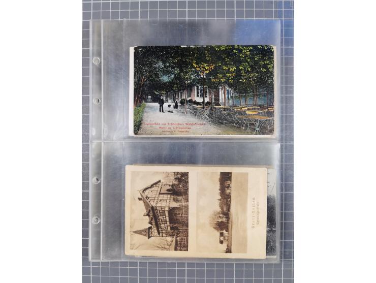 BRANDENBURG: 1900/35, 1 Album mit 276 Ansichtskarten, alles Topografie, meistens Kaiserreich, nur bessere Ansichten (Straßen,