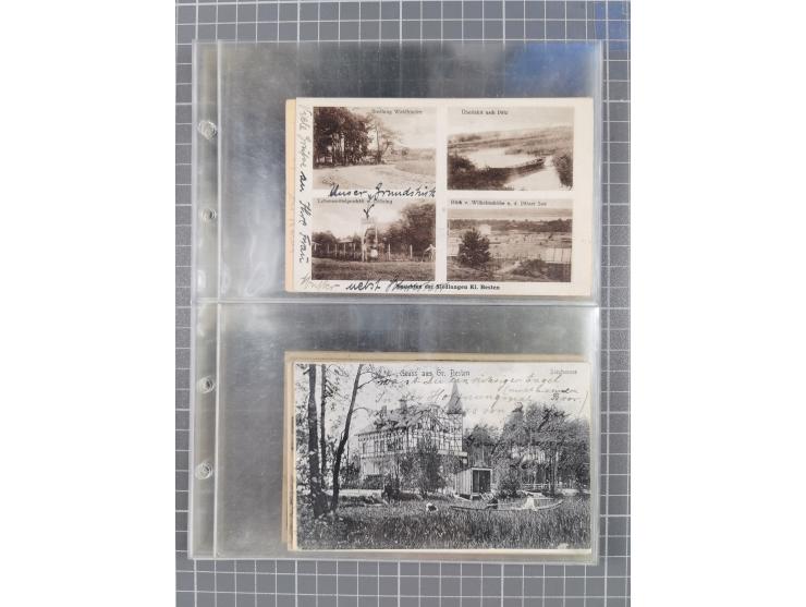 BRANDENBURG: 1900/35, 1 Album mit 276 Ansichtskarten, alles Topografie, meistens Kaiserreich, nur bessere Ansichten (Straßen,