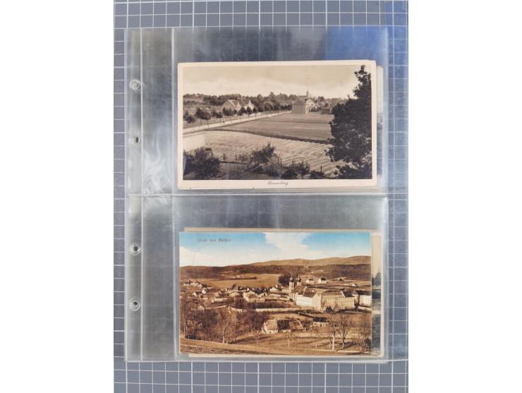 BRANDENBURG: 1900/35, 1 Album mit 276 Ansichtskarten, alles Topografie, meistens Kaiserreich, nur bessere Ansichten (Straßen,