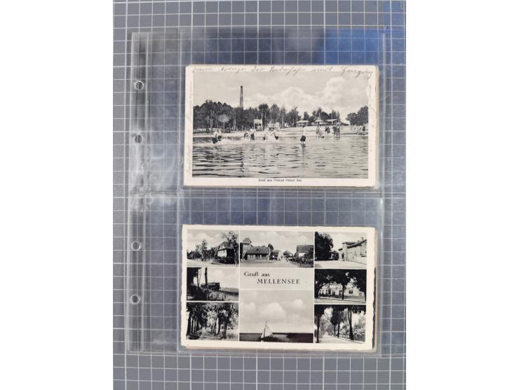 BRANDENBURG: 1900/35, 1 Album mit 276 Ansichtskarten, alles Topografie, meistens Kaiserreich, nur bessere Ansichten (Straßen,