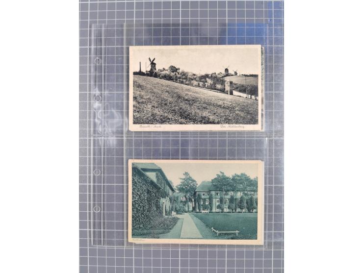 BRANDENBURG: 1900/35, 1 Album mit 276 Ansichtskarten, alles Topografie, meistens Kaiserreich, nur bessere Ansichten (Straßen,