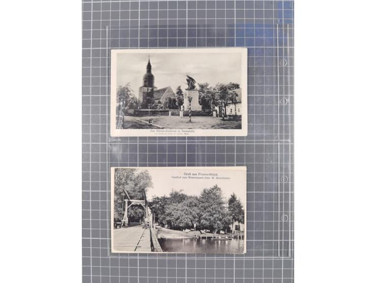 BRANDENBURG: 1900/35, 1 Album mit 276 Ansichtskarten, alles Topografie, meistens Kaiserreich, nur bessere Ansichten (Straßen,