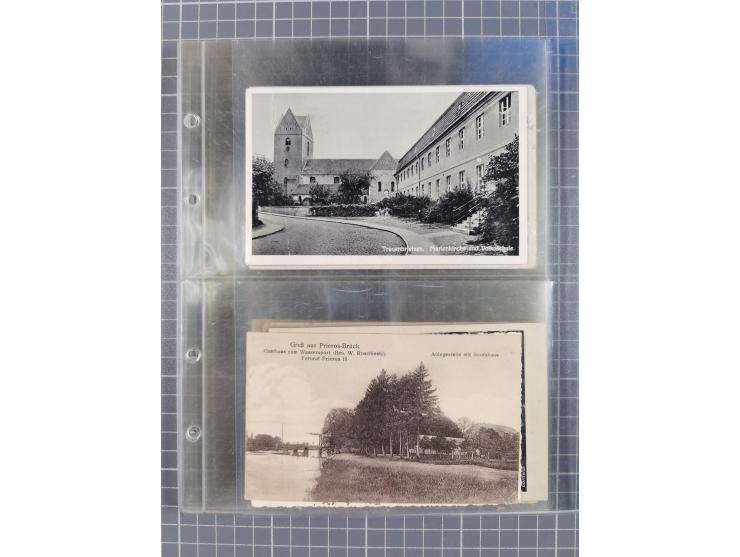 BRANDENBURG: 1900/35, 1 Album mit 276 Ansichtskarten, alles Topografie, meistens Kaiserreich, nur bessere Ansichten (Straßen,