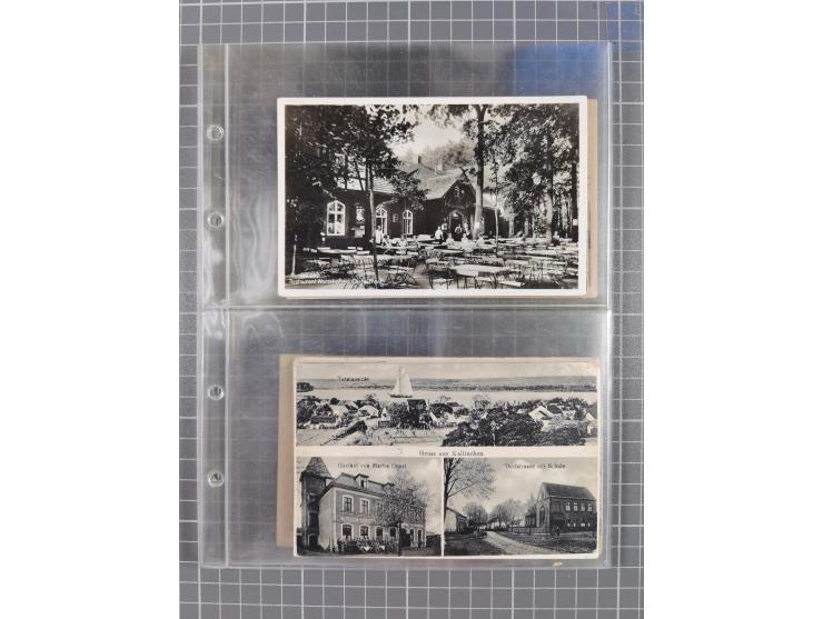 BRANDENBURG: 1900/35, 1 Album mit 276 Ansichtskarten, alles Topografie, meistens Kaiserreich, nur bessere Ansichten (Straßen,