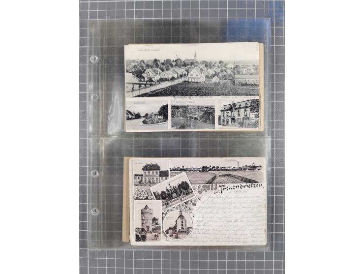 BRANDENBURG: 1900/35, 1 Album mit 276 Ansichtskarten, alles Topografie, meistens Kaiserreich, nur bessere Ansichten (Straßen,